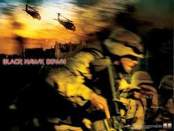 Black Hawk Down photo from the set.