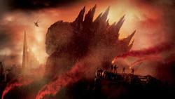 Godzilla photo from the set.
