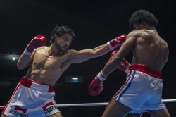 Hands of Stone photo from the set.