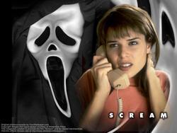 Scream photo from the set.