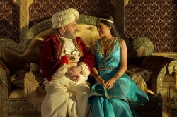 Les nouvelles aventures d'Aladin photo from the set.
