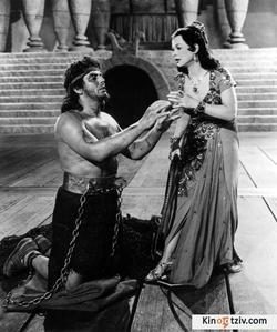 Samson and Delilah photo from the set.