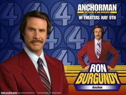 Anchorman: The Legend of Ron Burgundy photo from the set.