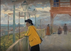 Loving Vincent photo from the set.
