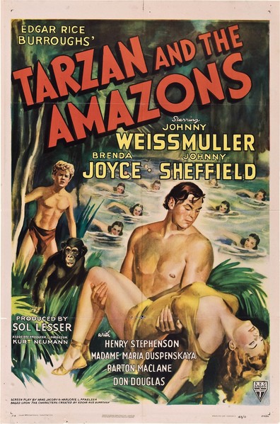 Movies Tarzan and the Amazons poster